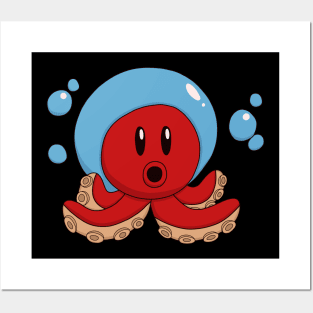 Octopus Bubbles Posters and Art